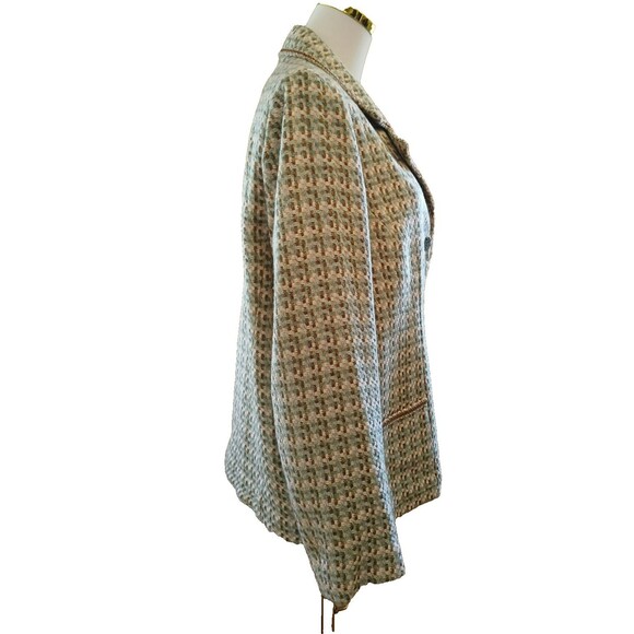 Alfred Dunner Women's Size 10 Tweed Blazer Jacket Buttons Usable Pockets Office - Picture 12 of 14